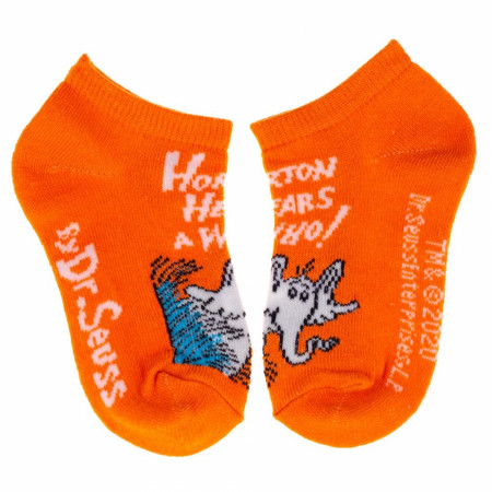 Dr. Seuss Book Covers 6-Pair Pack of Youth Ankle Socks